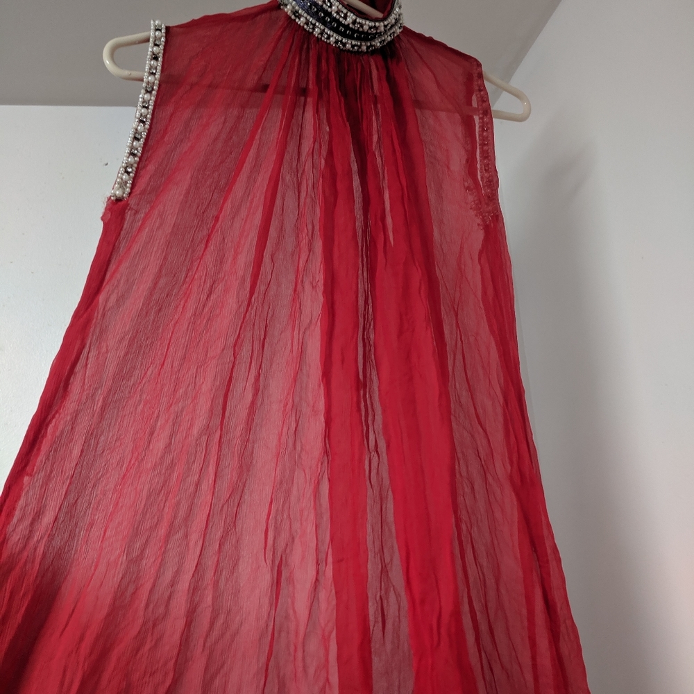 Indian Pakistani Desi Red dress junior girls casual/ formal/ party